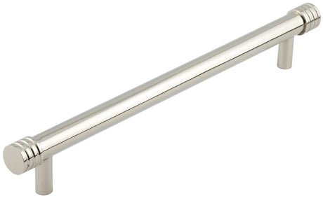 Frelan Hardware Cabinet Hardware Polished Nickel / Cabinet Pull Handles / 224mm c/c Hoxton - Sturt PN 224mm Cabinet Handle Grooved