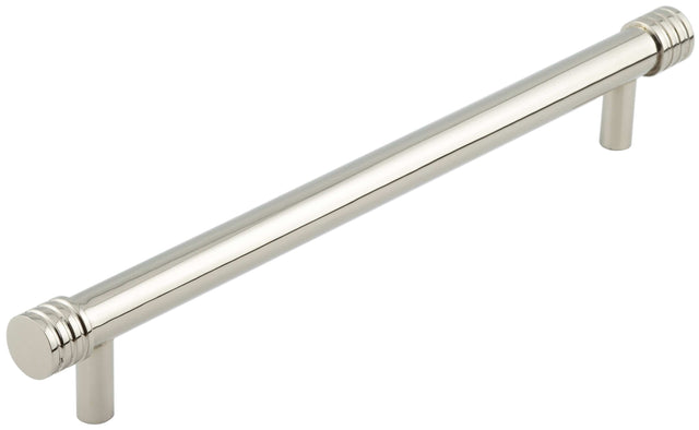 Frelan Hardware Cabinet Hardware Polished Nickel / Cabinet Pull Handles / 224mm c/c Hoxton - Sturt PN 224mm Cabinet Handle Grooved