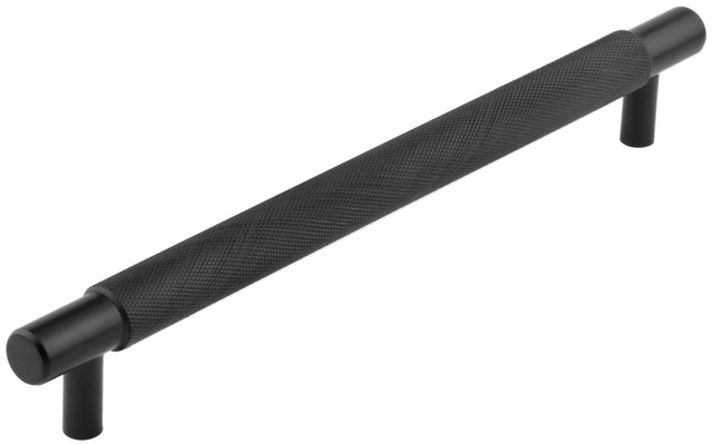 Frelan Hardware Cabinet Hardware Black / Cabinet Pull Handles / 224mm c/c Hoxton - Taplow MB 224mm Diamond Knurled Cabinet Handle