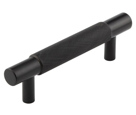 Frelan Hardware Cabinet Hardware Black / Cabinet Pull Handles / 96mm c/c Hoxton - Taplow MB 96mm Diamond Knurled Cabinet Handle