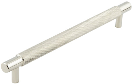 Frelan Hardware Cabinet Hardware Polished Nickel / Cabinet Pull Handles / 224mm c/c Hoxton - Taplow PN 224mm Diamond Knurled Cabinet Handle