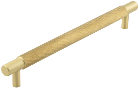 Frelan Hardware Cabinet Hardware Satin Brass / Cabinet Pull Handles / 224mm c/c Hoxton - Taplow SB 224mm Diamond Knurled Cabinet Handle
