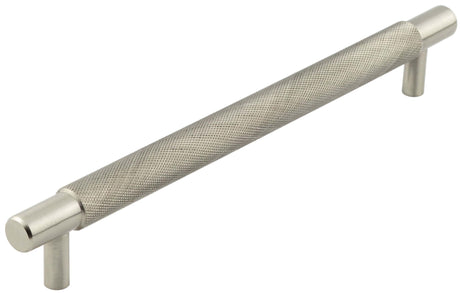 Frelan Hardware Cabinet Hardware Satin Nickel / Cabinet Pull Handles / 224mm c/c Hoxton - Taplow SN 224mm Diamond Knurled Cabinet Handle