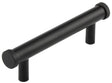Frelan Hardware Cabinet Hardware Black / Cabinet Pull Handles / 96mm c/c Hoxton - Thaxted MB 96mm Line Knurled End Caps Cabinet handles
