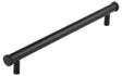 Frelan Hardware Cabinet Hardware Black / Cabinet Pull Handles / 224mm c/c Hoxton - Wenlock MB 224mm Diamond Knurled End Cap Cabinet Handle