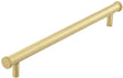 Frelan Hardware Cabinet Hardware Satin Brass / Cabinet Pull Handles / 224mm c/c Hoxton - Wenlock SB 224mm Diamond Knurled End Cap Cabinet Handle