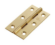 High quality image of Carlisle Brass - 76 x 40mm Solid Drawn Brass Butt Hinge - Satin Brass | Sku. hsd3 | Trade Door Handles.