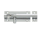 High quality image of Frelan - Jedo Brass Straight Barrel Bolts 50x25mm Polished Chrome Sku. J1001CB