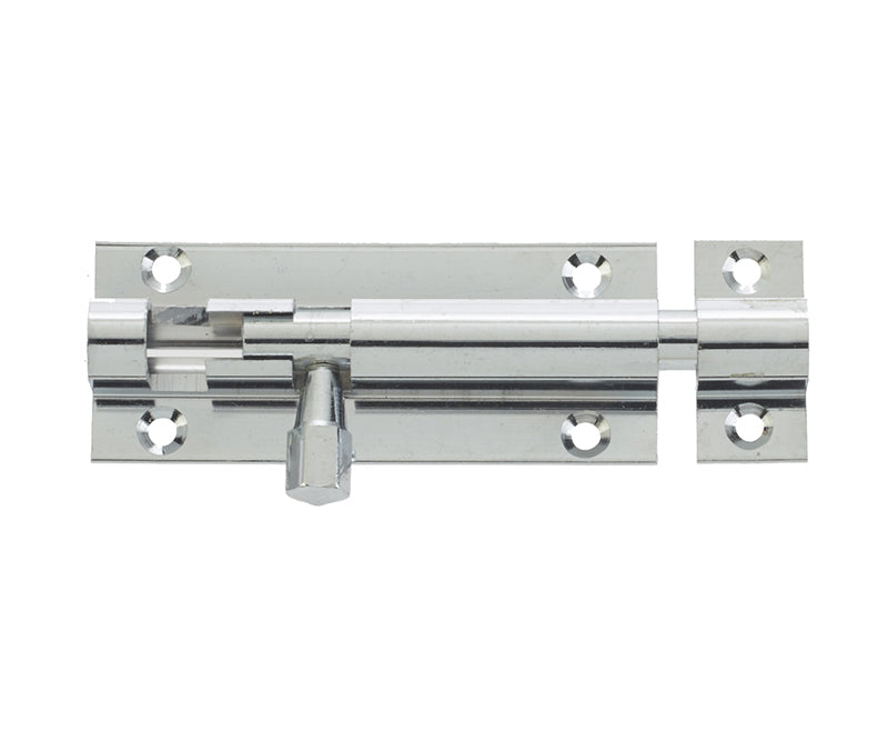 High quality image of Frelan - Jedo Brass Straight Barrel Bolts 75x25mm Polished Chrome Sku. J1001CD
