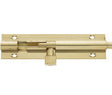 High quality image of Frelan - Jedo Brass Heavy Straight Barrel Bolts 152x38mm Polished Brass Sku. J1001PB-6