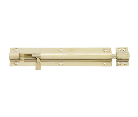 This is an image showing the Frelan - 200x38mm PB STR Barrel bolt available to order from Trade Door Handles in Kendal