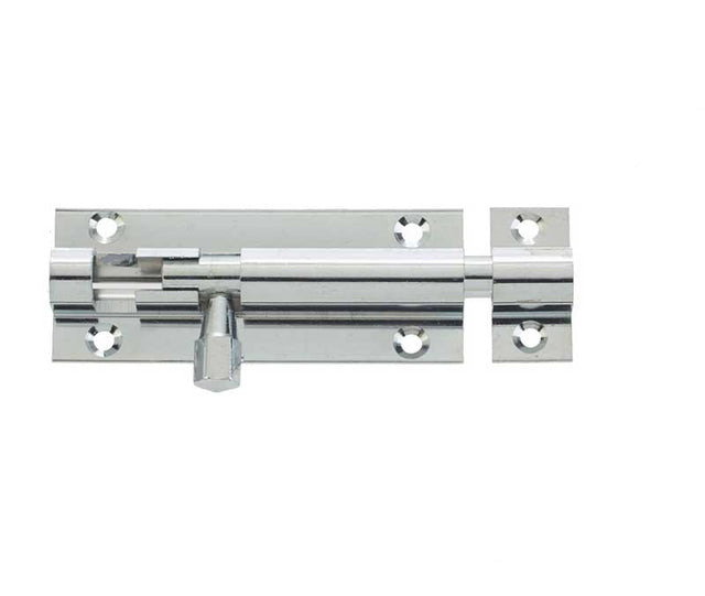 High quality image of Frelan - Jedo Brass Heavy Straight Barrel Bolts 102x38mm Polished Chrome Sku. J1001PC-4