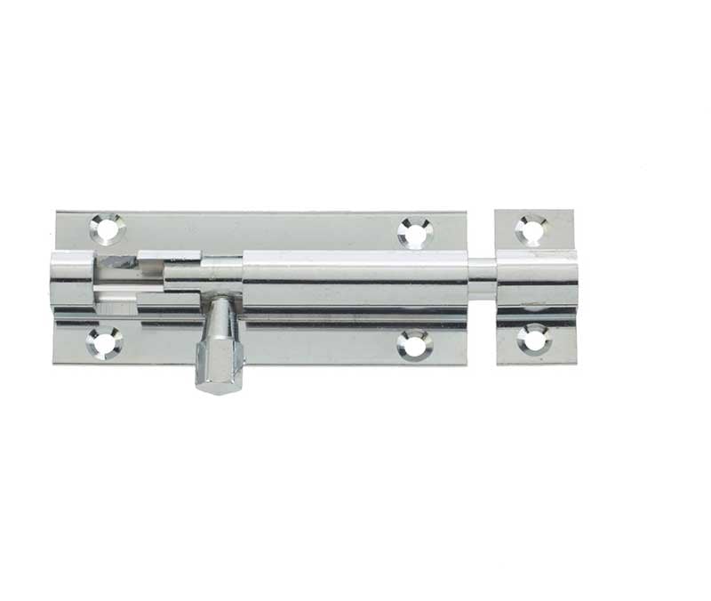 This is an image showing the Frelan - PC 100x38mm STR Barrel Bolt available to order from Trade Door Handles in Kendal