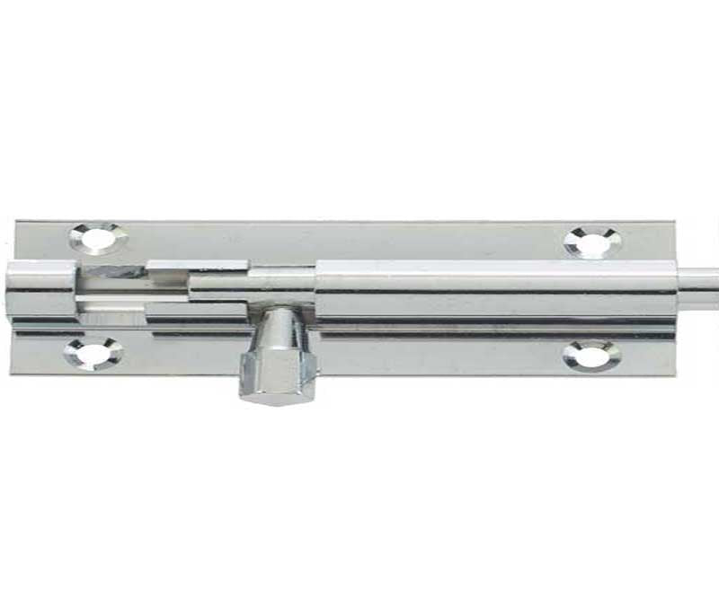 High quality image of Frelan - Jedo Brass Heavy Straight Barrel Bolts 152x38mm Polished Chrome Sku. J1001PC-6