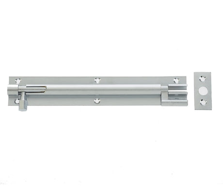 High quality image of Frelan - 64x25mm SC NKD Barrel bolt | Sku. j1002dc | available to order from Trade Door Handles in Kendal.