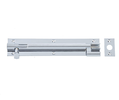 High quality image of Frelan - PC 200x38mm NKD Barrel Bolt | Sku. j1002pc-8 | available to order from Trade Door Handles in Kendal.