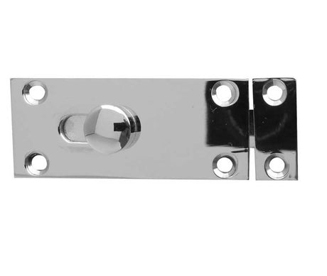 High quality image of Frelan - Jedo Bathroom Slide Bolts 63x25mm Polished Chrome Sku. J1414PC