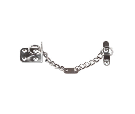 High quality image of Frelan - Jedo Heavy Duty Security Door Chains 200mm Satin Chrome Sku. J3002SC