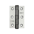 High quality image of Frelan - Jedo Grade 7 Steel Heavy Duty Button Tip Hinges 76x50x2mm Polished Chrome Sku. J452BT-PC