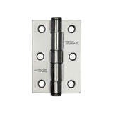 High quality image of Frelan - Jedo Grade 7 Steel Heavy Duty Button Tip Hinges 76x50x2mm Polished Chrome Sku. J452BT-PC
