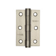 High quality image of Frelan - Jedo Grade 7 Steel Heavy Duty Button Tip Hinges 76x50x2mm Satin Nickel Sku. J452BT-SN