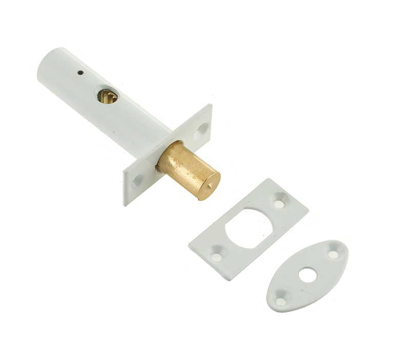 High quality image of Frelan - 62mm Mortice Rack Bolt - White | Sku. j727wh | available to order from Trade Door Handles in Kendal.
