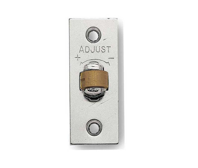 High quality image of Frelan - Jedo Adjustable Rollerbolt Catches with Brass Roller 36mm Satin Nickel Sku. J8073SN