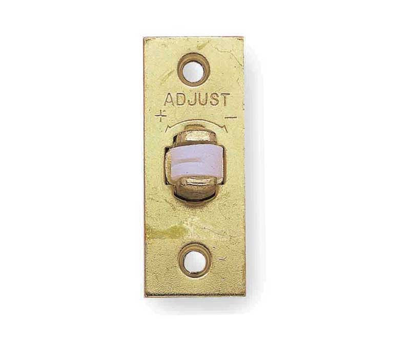 High quality image of Frelan - EB Adjustable rollerbolt catch (nylon roller) | Sku. j8074eb | available to order from Trade Door Handles in Kendal.