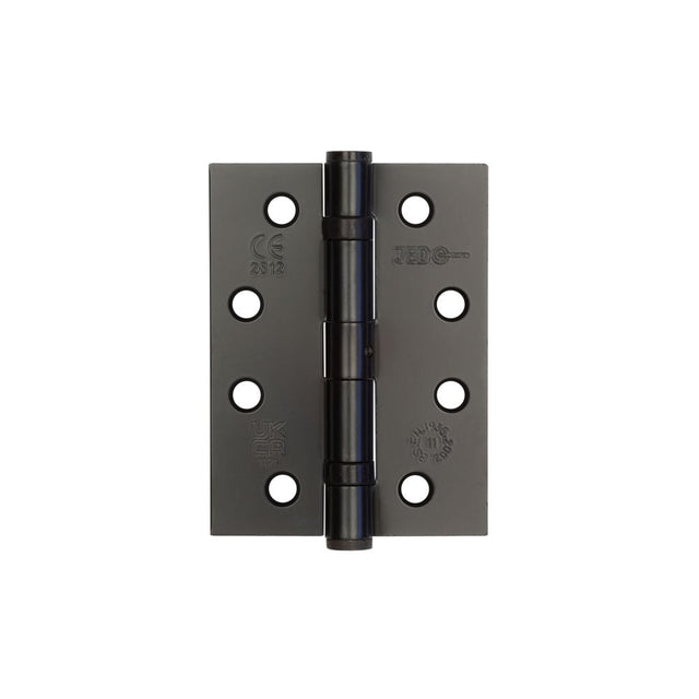 This is an image showing the Frelan - 102x76mm Stainless Steel Ball Bearing Hinges Grade 11 - Black available to order from Trade Door Handles in Kendal