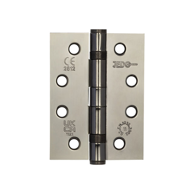 High quality image of Frelan - Jedo Grade 11 Steel Ball Bearing Hinges 102x76mm Black Nickel Sku. J8500BN