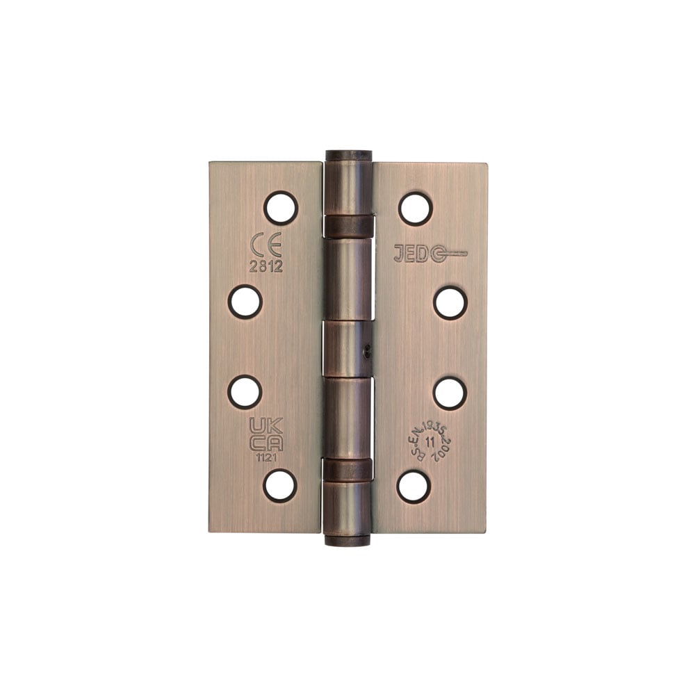 This is an image showing the Frelan - 102x76mm Stainless Steel Ball Bearing Hinges Grade 11 - Bronze available to order from Trade Door Handles in Kendal