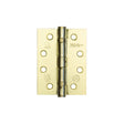 This is an image showing the Frelan - 102x76mm Stainless Steel Ball Bearing Hinges Grade 11 - Electro Brass available to order from Trade Door Handles in Kendal