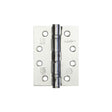 This is an image showing the Frelan - 102x76mm Stainless Steel Ball Bearing Hinges Grade 11 - Polished Chrome available to order from Trade Door Handles in Kendal