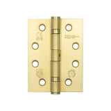 High quality image of Frelan - Jedo Grade 11 Steel Ball Bearing Hinges 102x76mm Satin Brass Sku. J8500SB