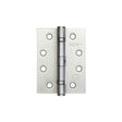 This is an image showing the Frelan - 102x76mm Stainless Steel Ball Bearing Hinges Grade 11 - Satin Chrome available to order from Trade Door Handles in Kendal