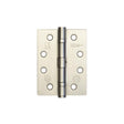 This is an image showing the Frelan - 102x76mm Stainless Steel Ball Bearing Hinges Grade 11 - Satin Nickel available to order from Trade Door Handles in Kendal