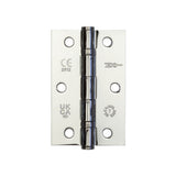 High quality image of Frelan - Jedo Steel Ball Bearing Hinges 89x58mm 89x58x2mm Polished Chrome Sku. J8501PC
