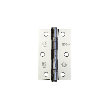 This is an image showing the Frelan - 89x58x2mm PC Steel ball bearing hinge available to order from Trade Door Handles in Kendal