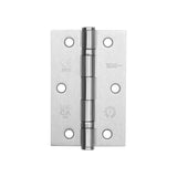 High quality image of Frelan - Jedo Steel Ball Bearing Hinges 89x58mm 89x58x2mm Satin Chrome Sku. J8501SC
