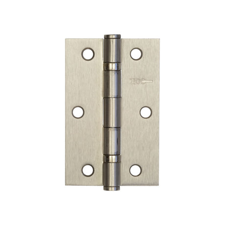 High quality image of Frelan - Jedo Steel Ball Bearing Hinges 89x58mm 89x58x2mm Satin Nickel Sku. J8501SN