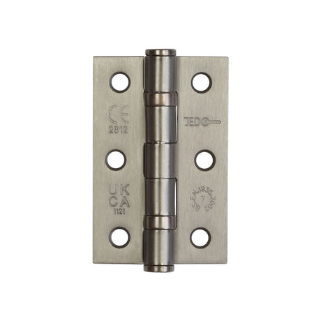 High quality image of Frelan - Jedo Grade 7 Steel Ball Bearing Hinges 76x50mm Gun Metal Sku. J8502GM