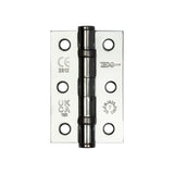 High quality image of Frelan - Jedo Grade 7 Steel Ball Bearing Hinges 76x50mm Polished Chrome Sku. J8502PC