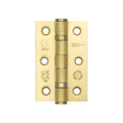 High quality image of Frelan - Jedo Grade 7 Steel Ball Bearing Hinges 76x50mm Satin Brass Sku. J8502SB