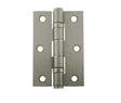 This is an image showing the Frelan - 76x50mm Steel Ball Bearing Hinges Grade 7 - Satin Nickel available to order from Trade Door Handles in Kendal