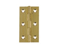 This is an image showing the Frelan - 76x42mm Solid Drawn Brass Butt Hinges - Self Colour Brass available to order from Trade Door Handles in Kendal