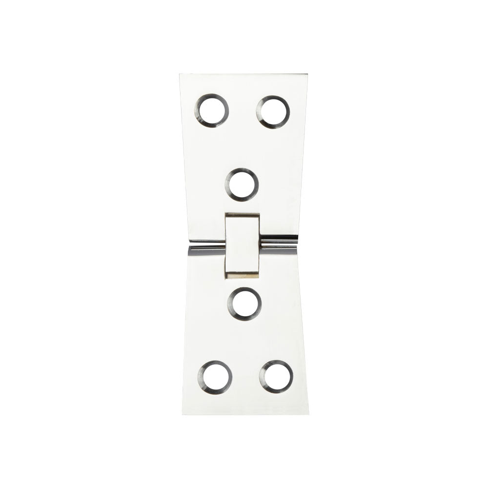 High quality image of Frelan - Jedo Counter Flap Hinge 99x40x1mm Polished Chrome Sku. J9020PC
