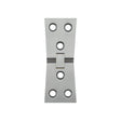 High quality image of Frelan - Jedo Counter Flap Hinge 99x40x1mm Satin Chrome Sku. J9020SC