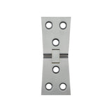 High quality image of Frelan - Jedo Counter Flap Hinge 99x40x1mm Satin Chrome Sku. J9020SC
