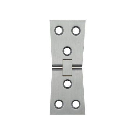 High quality image of Frelan - Jedo Counter Flap Hinge 99x40x1mm Satin Chrome Sku. J9020SC