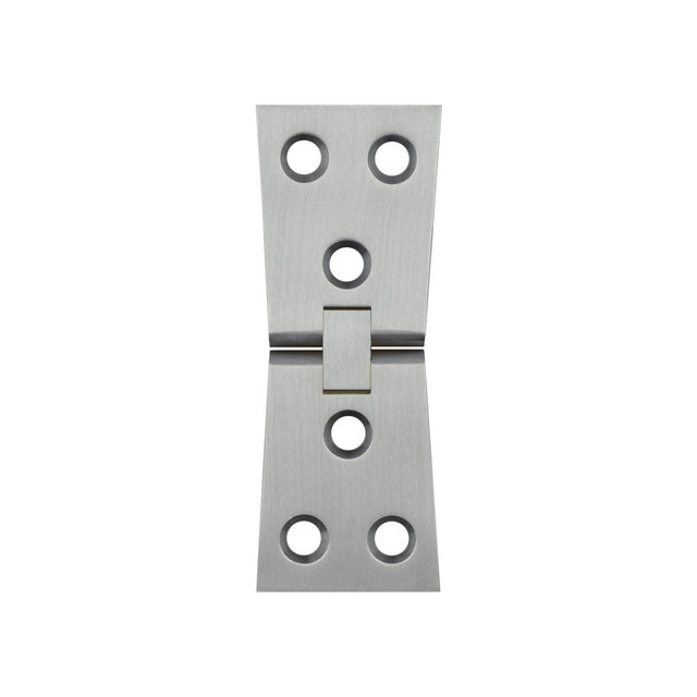 High quality image of Frelan - Jedo Counter Flap Hinge 99x40x1mm Satin Chrome Sku. J9020SC